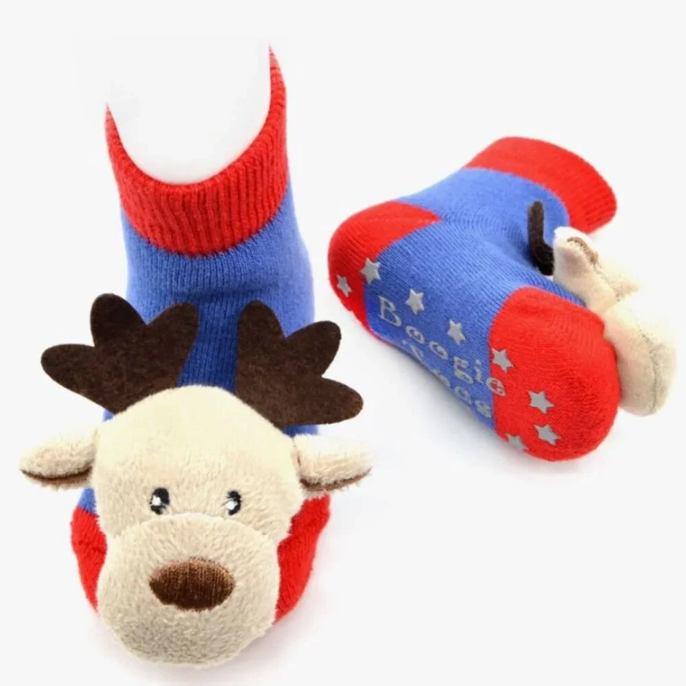Reindeer Rattle Socks